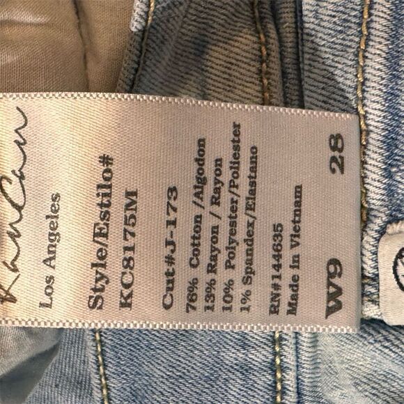 Kancan Los Angeles Women's Distressed Skinny Jeans Blue Size 28 - Picture 8 of 8
